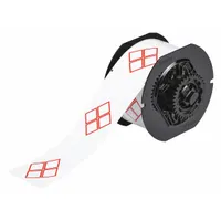 Pre-Cut Label Stock Roll: No Legend, Red GHS/CLP 4B Diamonds, 2 3/16 in x 3 3/8 in, Polyester, White (MPN B30-260-569-CLP4B)
