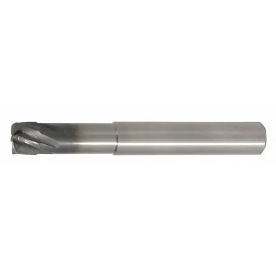 WIDIA HANITA Ball End Mill: Carbide, AlTiN Coated, 6 Flute, 10 mm Mill Dia, 0.33 mm LOC - High-Feed Carbide Ball End Mills for Hardened Materials