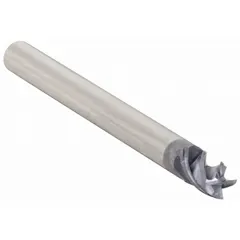 This carbide square end mill is designed for fast cutting in steel and cast iron. It features a TiAlN coating and 4-flute geometry for efficient material removal. With a 3/4" mill diameter, 1" length of cut, and 6" overall length, it is suitable for general milling applications in machining operations.