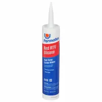 PERMATEX RTV Gasket Maker: Optimum Red RTV Silicone Gaske, 11 oz, Cartridge, Red (MPN 81409)