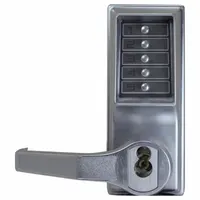 SIMPLEX Mechanical Push Button Lockset: ADA Compliant, Chrome (MPN LL1021C26D41)
