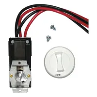 CADET Built-In Thermostat Kit: Built-In, 22 A, Fits 500 to 2000 W kW, 120/208/240V AC, Knob/Screws (MPN CTT2W)