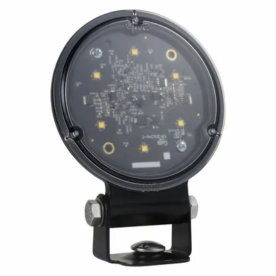 GROTE 63871 LED Floodlight, Round, Black, 4 3/8 in, ECE - Vehicle Floodlights