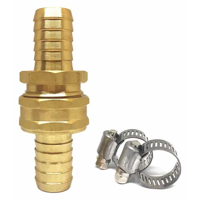 WESTWARD Garden Hose Mender, Rigid, 3/4 in x 3/4 in, NH x NH, Male x Female - Garden Hose Menders