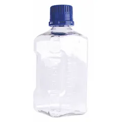APPROVED VENDOR Media Bottle, PETG, 2 L, Sterile, Tamper Evident Closure, Graduated, Colorless, Unlined, WPBGC2000S