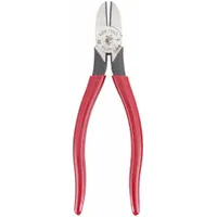 Diagonal Cutting Plier: Std, Straight, Oval, 1 in Jaw Lg, 1 in Jaw Wd, 7 3/4 in Overall Lg, 6 - 8 in (MPN D220-7)