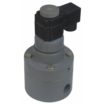 PLAST-O-MATIC Solenoid Valve: 2-Way, Normally Closed, 1 in Pipe Size, 120V AC - 2-Way/2-Position, Normally Closed Solenoid Valves