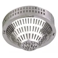 SAFETY TECHNOLOGY INTERNATIONAL Smoke Detector Guard: Stainless Steel, 8 in Overall Dp, STI-8230-SS