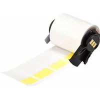 Wraparound Label: 1 1/2 in x 1 in, 1 in, Vinyl, Yellow (Matte), For 10 AWG to 4 AWG Wire Gauge (MPN M6-31-427-YL)