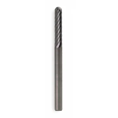 WIDIA Carbide Bur: Ball-Nosed Cylinder, SC-5, Aluminum Cut, 1/2" x 1" Head - Aluminum-Cut Ball-Nosed Cylinder Burs