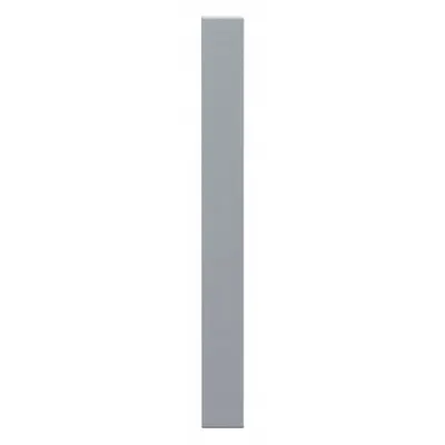 ASI GLOBAL PARTITIONS Partition Column: Plastic Polymer, Pebble, Gray, 82 in Ht, 8 in Wd - Pilasters for Bathroom Partitions