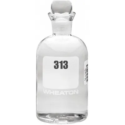 WHEATON Bottle: 300 mL, Pennyhead Stopper, 165 mm, Colorless, # Sequence: 313-336 - Glass Lab BOD Bottles
