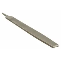 Machinists File: Square, Double-Cut, Single Edge Cut, Bastard Cut, 14 in Lg without Tang, Natural (MPN 39CE64)