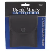 UNCLE MIKE'S Glove Pouch: Black, Nylon, 7 in x 4 in, Snap Closure (MPN 88871)