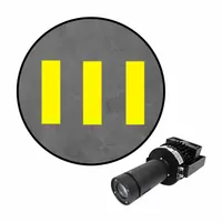 VISUAL WORKPLACE INC. LED Safety Walkway: LED Safety Walkway, Diagonal, Projector with Lens, Yellow (MPN 66-3136-181050-PS153)