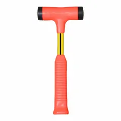 Polymer dead-blow hammer with a 1 lb head and 1 3/8 in face diameter. Used in assembly, metalworking, and maintenance for controlled strikes that reduce rebound and protect surfaces.