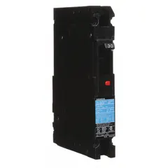 The Siemens HED41B030 is a 30 A molded case circuit breaker from the HED4 series, featuring a fixed instantaneous trip and a maximum interrupting rating of 65 kA at 277 V AC. It supports any phase connection and includes load-side lug terminals. This ED-frame breaker is suitable for protecting branch circuits in industrial power distribution, panelboards, and motor control centers.