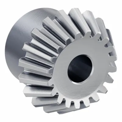 KHK GEARS Bevel Gear: Straight, Gear Ratio 2, Module m 1.5, 20 Teeth, Stainless Steel - Straight Teeth Metric Bevel Gears & Pinions