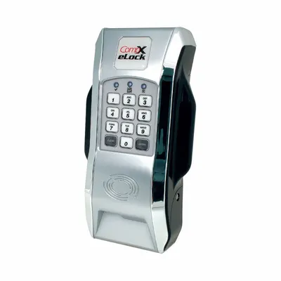 COMPX ELOCK Electronic Keyless Lock: Powder Coated, Spring Loaded Latch - Proximity RFID Electronic Cabinet & Locker Locks