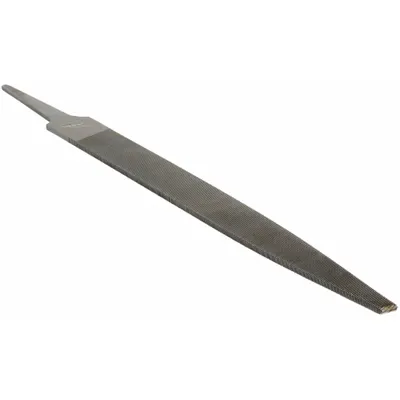 NICHOLSON Machinists File: Double-Cut, Single Edge Cut, Smooth Cut, 6 in Lg without Tang - Double-Cut Warding Files