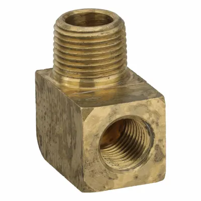 PARKER Metal Pipe Elbow: 90° Elbow, 1/4 in x 3/8 in - Threaded High-Pressure Pipe Fittings