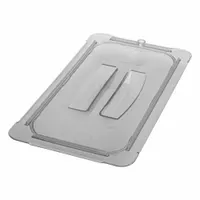 CARLISLE Food Pan Lid: Half Size, Rectangular, NSF Certified, 12 3/4 in Overall Lg (MPN 10230U07)