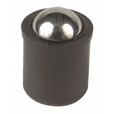 TE-CO Ball Plunger: Press Fit, 18-8 SS, 5 mm Body Dia, 4 N to 7 N Nose Force - Press-Fit Ball Plungers