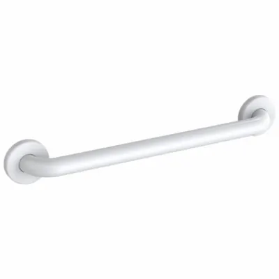 WINGITS Wall Grab Bar: Straight, 12 in Lg, 1 1/4 in Dia, Stainless Steel, Painted - Anti-Microbial Grab Bars