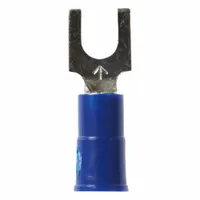 3M Coil Spring: Blue, Vinyl, #8 Stud Size, 16 AWG – 14 AWG Wire Range, Std Fork, 600 V (MPN 58747)