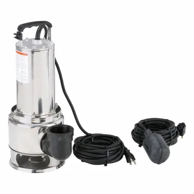 Dayton Effluent Pump: 1/2 hp, 120V AC, Single Phase, 85 gpm Flow Rate @ 10' of Head - Corrosion-Resistant Effluent Pumps