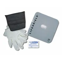 EMI CPR Lifeshield: 1 People Served, Adult/Child/Infant, Disposable, Holster Case Type (MPN 474)