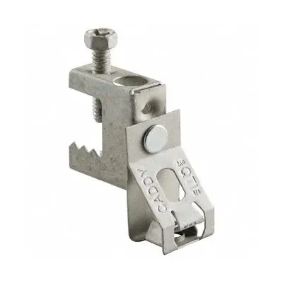 NVENT CADDY Hanger to Beam Clamp: Electro-Galvanized Cast Iron, 75 lb Load Capacity - C-Clamp Style Beam Clamps