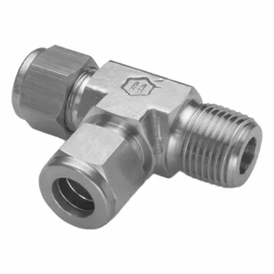 HAM-LET Let-Lok Double-Ferrule Stainless Steel Tee - Double-Ferrule Stainless Steel Fittings