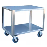 APPROVED VENDOR Work Table: Fixed Ht, Stainless Steel, 48 in x 24 in, 1,800 lb Overall Load Capacity (MPN YM248U600)