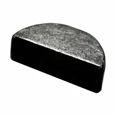 Woodruff key used as a replacement part in hydraulic filtration systems. It secures components such as filter elements or shafts within the assembly to maintain system integrity.
