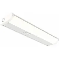 LED Under Cabinet: 24 in Lg, 2700K/3000K/3500K/4000K/5000K, 21 W, Hardwired, White, Steel, 120V AC (MPN UCES 24IN SWW5 90CRI WH M6)