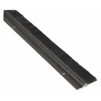 NATIONAL GUARD Door Sweep: Brush Insert, Aluminum, 36 in Lg, 1 7/8 in Wd, Aluminum (MPN 601DKB-36)