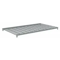 TENNSCO Shelf: 48 in x 24 in, 500 lb Load Capacity, Steel, 5 ga Decking, Gray, Shelf (MPN ZAES-4824W)