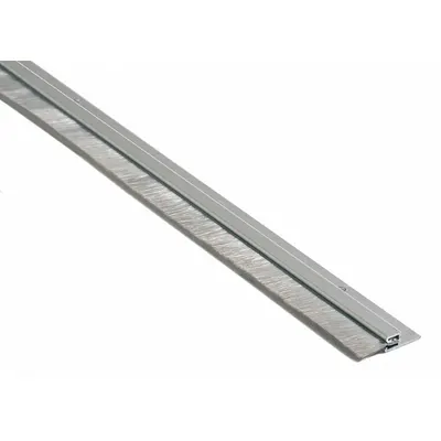 NATIONAL GUARD Door Sweep: Brush Insert, Aluminum, 36 in Lg, 1 5/16 in Wd - Door Sweeps