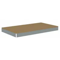TENNSCO Shelf: 48 in x 18 in, 2,250 lb Load Capacity, Particleboard, Gray, Shelf (MPN ZLES-4818D)