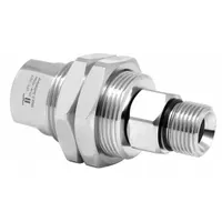 MOSMATIC Rotary Union: Straight, Nickel-Plated C38500 Brass, 1 Passages, 3/8 in Rotating Shaft, Air (MPN 33.163)