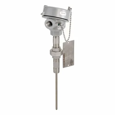 ASHCROFT Probe: -328°F to 1,112°F /-200°C to 600°C, ±0.15°C - Threaded RTDs with Terminal Block