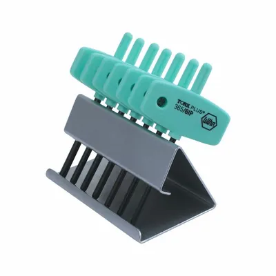WIHA Torx and Torx Plus Key Sets: Short, 7 Pieces, IP10/IP15/IP20/IP6/IP7/IP8/IP9 Tip Size - Rapid-Twist Torx & Torx Plus Key Sets