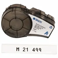 Wraparound Label: 1/2 in, Nylon, Black on White, For 0.5 in to 1.45 in Wire Dia (MPN M21-500-499)