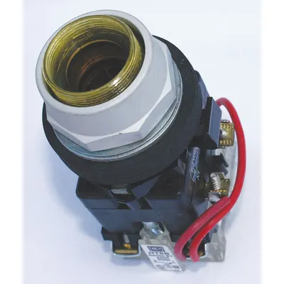 EATON Extended Push Button: Clear, 30 mm Mounting Size, Non-Metallic - Illuminated Extended-Length Push-Button Operators