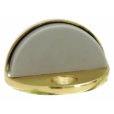 OEM APPROVED VENDOR Dome Door Stop, Brass, Gold, 1 5/8 x 1 5/8 x 1 in - Standard Door Stops