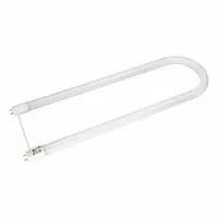 This 13-watt LED U-bend lamp features a medium bi-pin (G13) base and 6-inch leg spacing, designed for direct replacement in T8 fixtures with compatible fluorescent ballasts. The 5000K color temperature provides cool white light, and the shatter-resistant construction suits environments where glass breakage is a concern, such as food processing or manufacturing areas