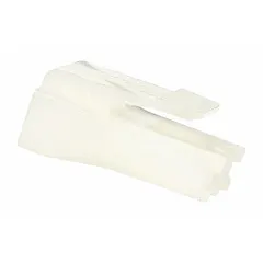 OEM electrical connector for Whirlpool washing machines and dryers. Used to join wiring or electrical components within the appliance, ensuring proper power and signal transmission for cycle operation.