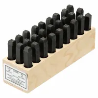YOUNG BROS. STAMP WORKS Hand Stamp Kit: A thru Z/A thru Z, Period/Period (.), 3/32 in Character Ht (MPN 02273)