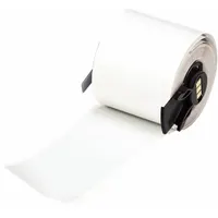 Pre-Cut Label Stock Roll: 1 29/32 in x 4 in, 4 in x 1 29/32 in, Polyester, Gray, 100 Labels per Roll (MPN M6-38-428)